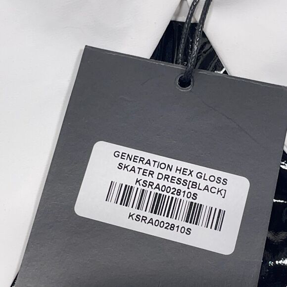 KILLSTAR Wednesday Witch Black Gloss Dress S‎ Dagger Collar Keyhole Gothic NWT - Picture 11 of 16